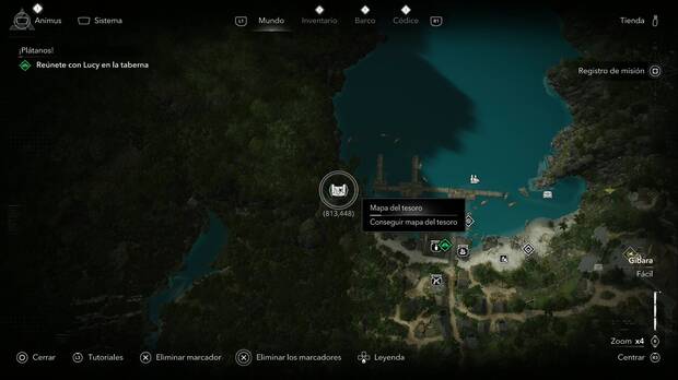 Assassin's Creed Black Flag Resynced - Mapas del tesoro, ubicaci�n del mapa del tesoro de Nas�u en Gran Inagua