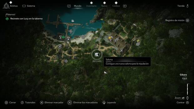 Assassin's Creed Black Flag Resynced - Partituras, ubicaci�n de la partitura G�isqui, Johnny en la zona norte de Gran Inagua, Gibara