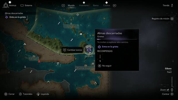 Assassin's Creed Black Flag Resynced - Grietas del Animus, Almas descarriadas; ubicaci�n de la grieta