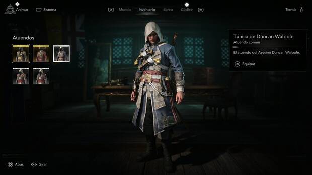 Assassin's Creed Black Flag Resynced - Atuendos, T�nica de Duncan Walpole
