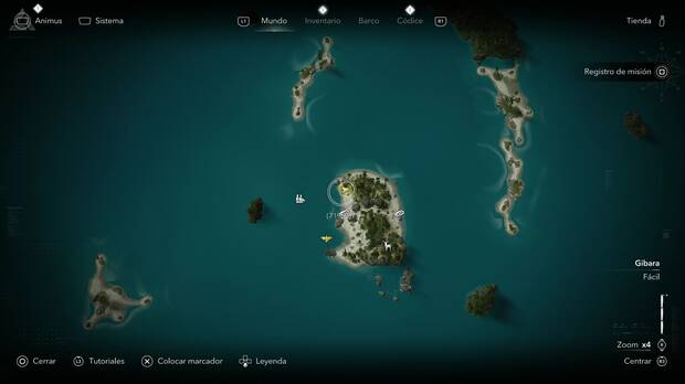 Assassin's Creed Black Flag Resynced - Mapas del tesoro, ubicaci�n del tesoro de la Laguna Salada
