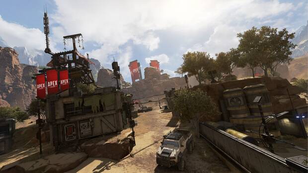 'Apex Legends' tiene un mapa más pequeño que en 'Fortnite' en el que 'sólo' entran 60 jugadores.