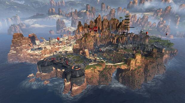 Así es el mapa de 'Apex Legends'.