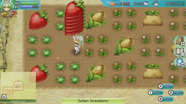 Pues aqu�, cuidando del huerto� �Quer�is unas fresas de la huerta?