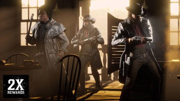 Doble de recompensas en Red Dead Online