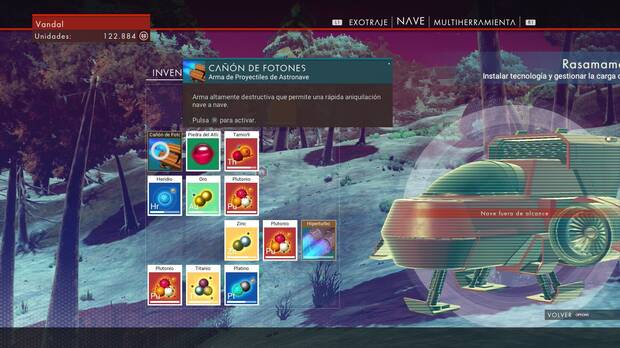 Cañón de fotones No Man's Sky