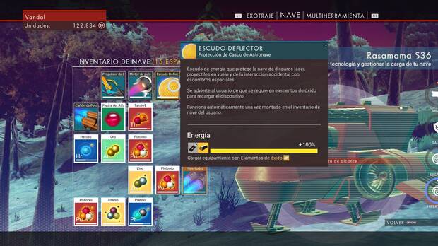 Escudo deflector No Man's Sky