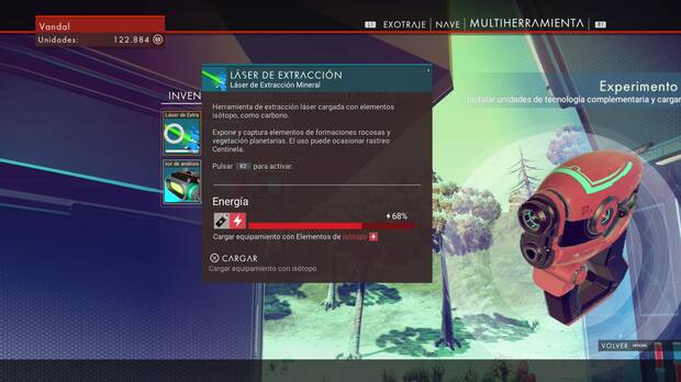 Láser de Extracción Mineral No Man's Sky