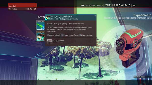 Visor de análisis No Man's Sky
