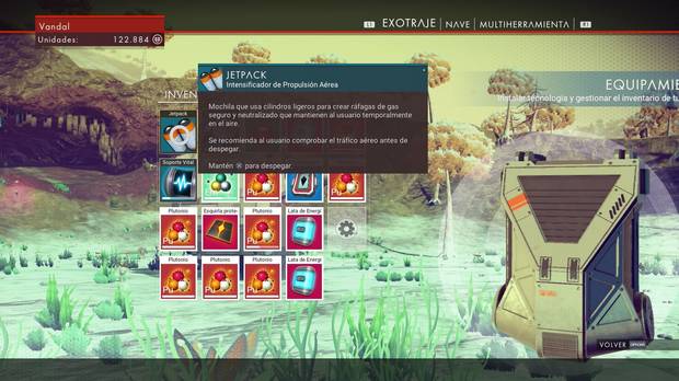 Potenciador de Jetpack No Man's Sky