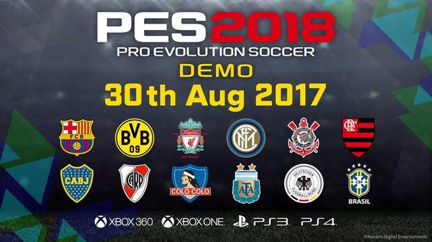 Pro Evolution Soccer 2018 detalla los equipos de su prxima demo Imagen 2