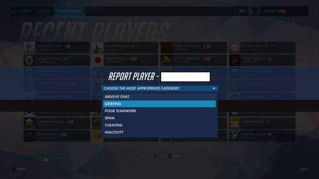 Overwatch ya permite reportar jugadores en PS4 y Xbox One Imagen 2