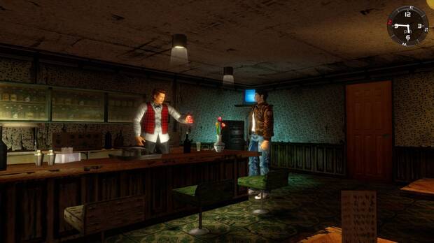 Hay eventos que transcurren a unas horas determinadas, como la apertura de bares. En el primer 'Shenmue' es necesario esperar a que transcurra el tiempo con otras actividades.