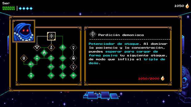A medida que progresamos es posible ir mejorando las aptitudes del ninja protagonista.