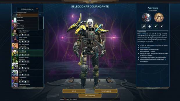 Las combinaciones entre razas, tecnologías y armas permiten personalizar el juego a nuestro gusto, y el multijugador también es divertidísimo.