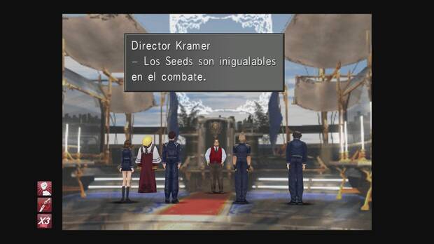 Squall entrar� a formar parte de los SeeD, un grupo militar, lo que le enfrentar� a inesperadas amenazas.