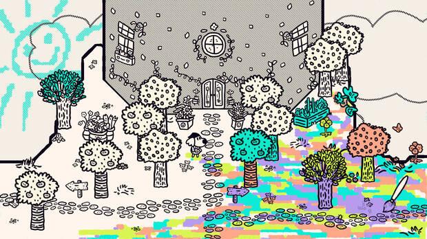 Captura de Chicory: A Colorful Adventure, el nuevo juego de Finji.