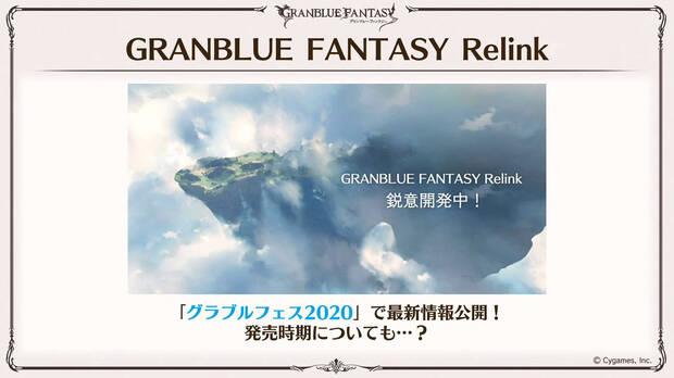 Granblue Fantasy: Relink de PS4 tendr noticias en diciembre, en Granblue Fantasy Fes 2020 Imagen 2