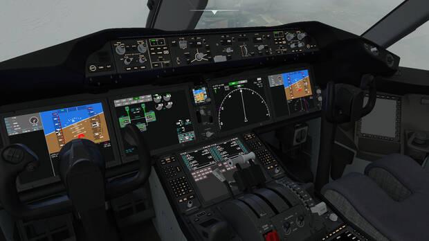 La recreación de la cabina de los aviones es espectacular en cada uno de ellos. La mayoría de estos aparatos son interactivos, y habrá que aprender a usarlos si desactivamos todas las opciones de asistencia.