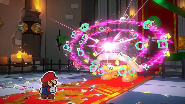 Castillo de Bowser al 100% en Paper Mario: The Origami King - Buzzy Beetle de cien caras