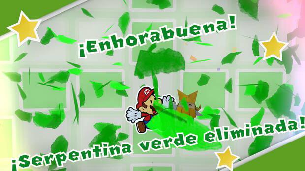 Castillo de Bowser al 100% en Paper Mario: The Origami King - Destruir la serpentina verde