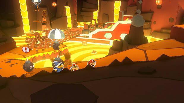 Cráter de la Sauna al 100% en Paper Mario: The Origami King 02
