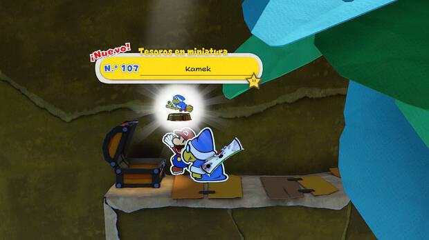 Todos los Tesoros en miniatura en Fuente de la Espesura de Paper Mario The Origami King - Tesoro en miniatura Nº 107: Kamek