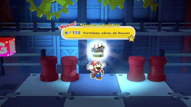 Todos los Tesoros en miniatura en Castillo de Bowser de Paper Mario The Origami King - Tesoro en miniatura Nº 112: Fortaleza aérea de Bowser