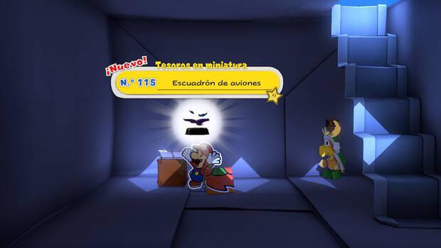 Todos los Tesoros en miniatura en Castillo de Origami de Paper Mario The Origami King - Tesoro en miniatura Nº 115: Escuadrón de aviones