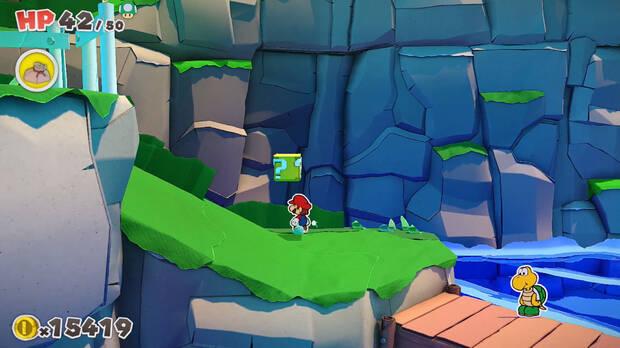 Todos los Bloque ? golpeados en Monte Bellavista de Paper Mario The Origami King - Bloque ? #05