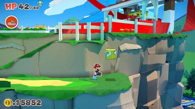 Todos los Bloque ? golpeados en Monte Bellavista de Paper Mario The Origami King - Bloque ? #06
