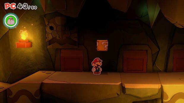 Todos los Bloque ? golpeados en Templo de la Tierra de Paper Mario The Origami King - Bloque ? #08