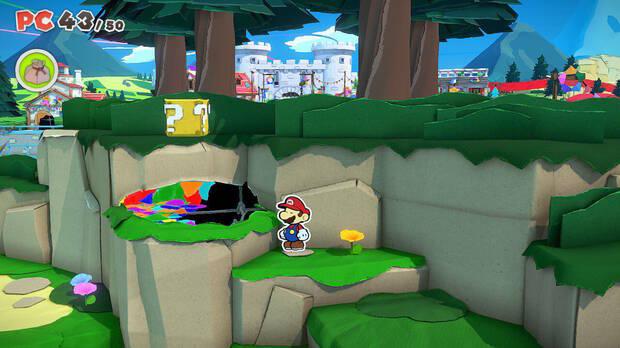 Todos los Bloque ? golpeados en Villa Toad de Paper Mario The Origami King - Bloque ? #01