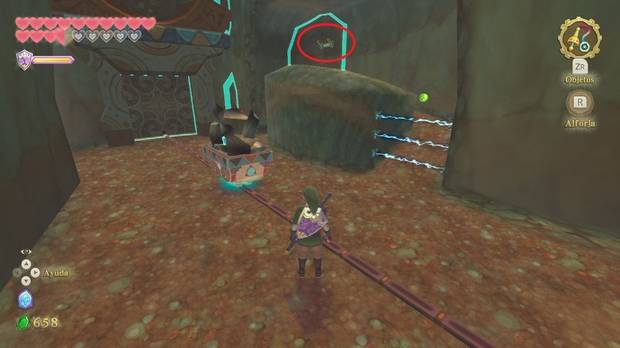 The Legend of Zelda Skyward Sword HD - Estrofa de Lanayru: palanca en el túnel