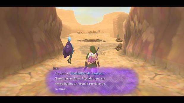 The Legend of Zelda Skyward Sword HD - Estrofa de Lanayru: llegada al desfiladero de Lanayru