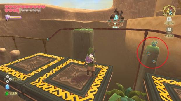 The Legend of Zelda Skyward Sword HD - Estrofa de Lanayru: roca en las vías