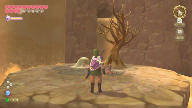 The Legend of Zelda Skyward Sword HD - Estrofa de Lanayru: árbol seco