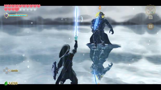 The Legend of Zelda Skyward Sword HD - Heraldo de la Muerte: cargar la espada con un rayo
