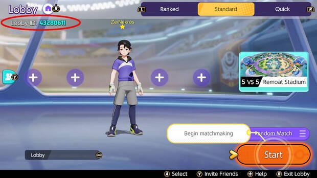 Pokémon Unite - Unirse a una partida con ID del lobby