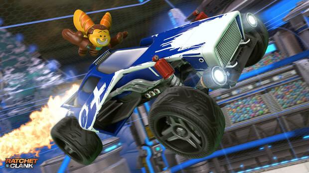 Coche de Ratchet en Rocket League.