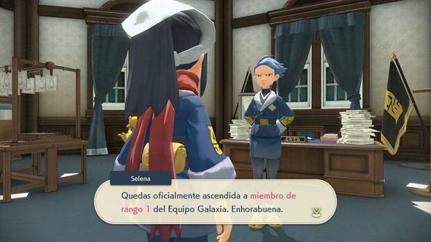 Al completar la Pok�dex subiremos de rango en el Equipo Galaxia y desbloquearemos nuevas zonas.