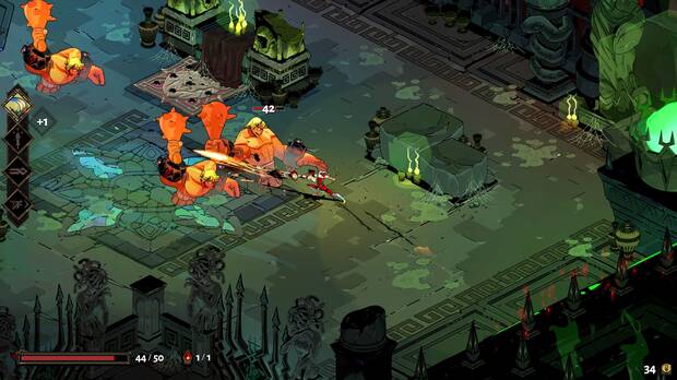 El sistema de combates es de lo mejor que hemos experimentado nunca en roguelike alguno.