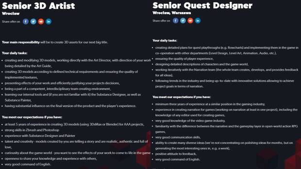 Nuevas vacantes de Techland, creadores de Dying Light 2.