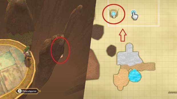 The Legend of Zelda Skyward Sword HD - Cubos divinos: Cubo divino en el exterior de la Cima del volcán