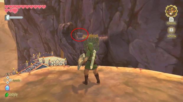 The Legend of Zelda Skyward Sword HD - Cubos divinos: Cubo divino en el Cráter del volcán
