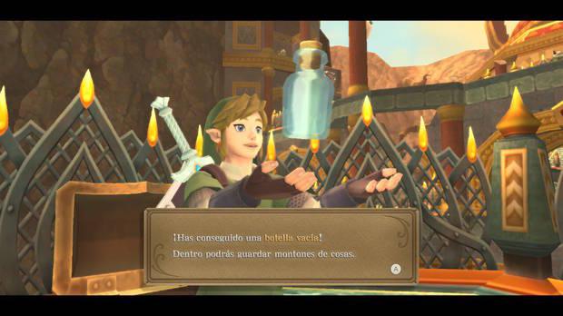 The Legend of Zelda Skyward Sword HD - Gran santuario antiguo: botella vacía