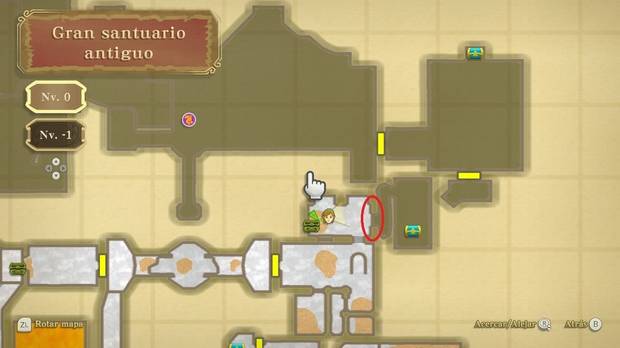 The Legend of Zelda Skyward Sword HD - Gran santuario antiguo: pasadizo secreto