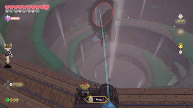 The Legend of Zelda Skyward Sword HD - Disparando al Durmiente volador