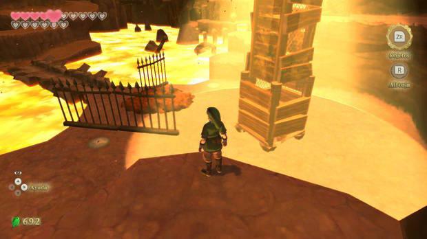 The Legend of Zelda Skyward Sword HD - Estrofa de Eldin: primera torre de vigilancia