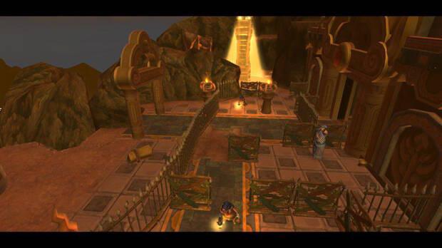 The Legend of Zelda Skyward Sword HD - Estrofa de Eldin: entrada del templo terrenal